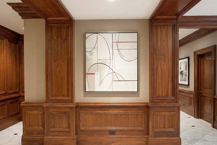 Порталы и стеновые панели из дерева (1). Работы компании РСК Интерьер.